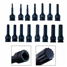 3Inch M5-M19 1/2Inch Drive Wrench Socket Adapter 12 Point Socket Screwdriver Bit Drive Wrench Socket