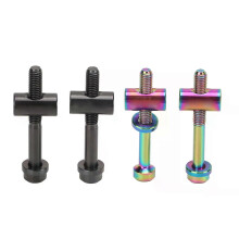 Tornillo para tija de sillín de bicicleta RISK M5 x 40 mm, tornillo de fijación para tija de sillín,