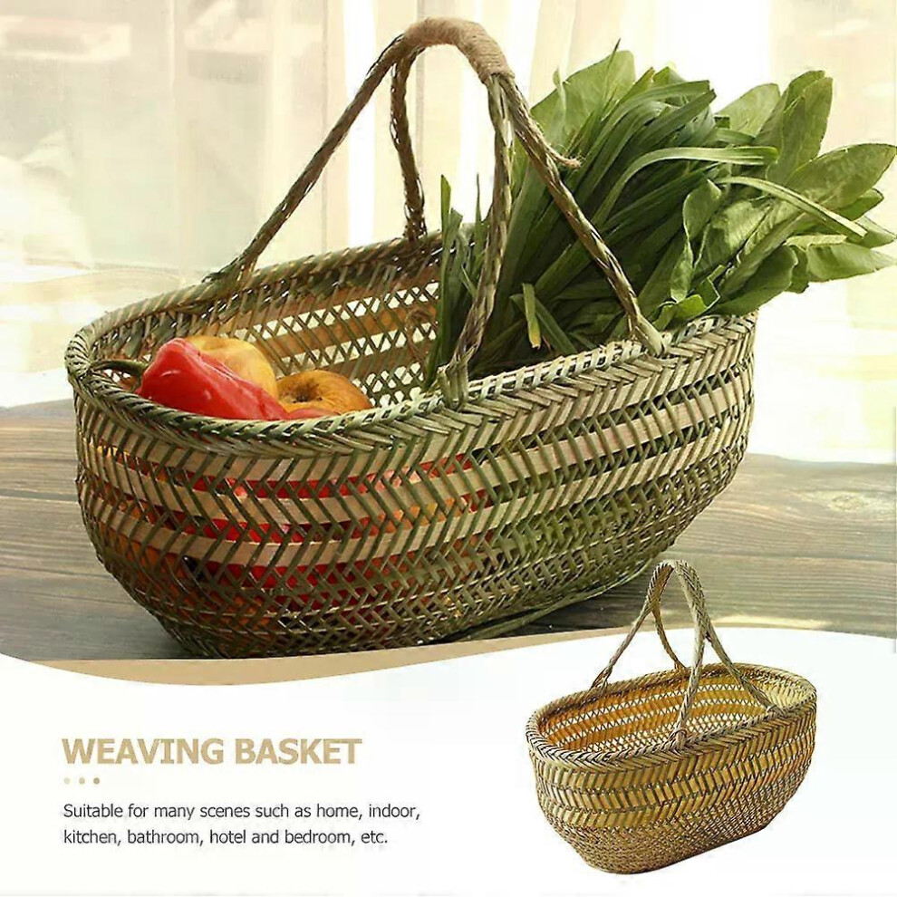 TISSÉ PANIER ALIMENTAIRE Paniers De Rangement En Osier En Osier Tissé Panier EUR 16,49 - FR