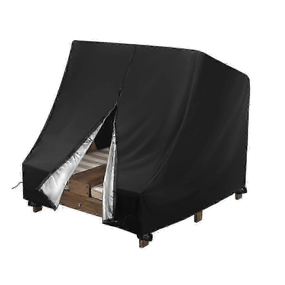 (As show, One size) Outdoor Chaise Lounge Cover for Kid Double Chaise Lounge, Waterproof Kids Patio Furniture Set Cover-image-OPC-PHM78CF-NEW