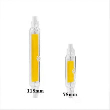 Ampoule LED R7S à intensité variable, tube en verre COB 78 mm, 15 W, 118 mm, 30 W, remplace une ampoule