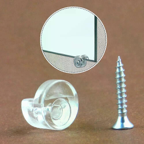 4PCS Κλιπ στερέωσης καθρέφτη Γυαλί Κλιπ Σφιγκτήρας Βάση στ