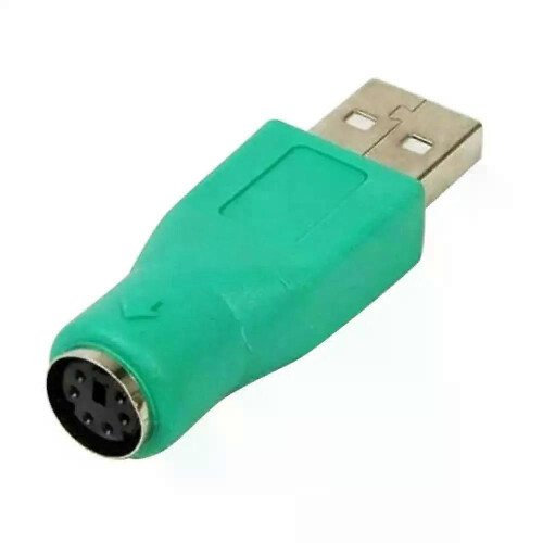 Adattatore convertitore USB maschio-femmina per tastiera e mouse per computer PC verde