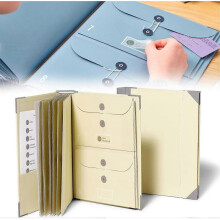 (Beige) Document Organizer Folio, In Case I Go Missing Binder, 2024 Important Document Binder, Pocket Organ Storage Binder