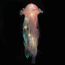 (Pink) Jellyfish Lamp, Portable Flower Lamp, Jellyfish Lantern, Girl Room Atmosphere Decoration Lamp, Bedroom Night Lamp