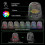 7 Colors LED Joy-Con Charging Station Compatible Switch/Switch OLED, Switch Controller Charger Dock Switch Joy-Con Charging Stand 2
