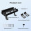 PS5 Wall Mount Kit Compatible with PS5 Digital/Disc Edition, with Hooks to Store VR Glasses, Headset, PS5 Controllers 5