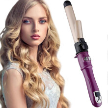 (UK Plug, Purple) Curling Wand, Automatic Curling Iron, Automatic Hair Curler Rotating Curling Iron Hair Styling Irons 30s Instant Heat 28mm Curl