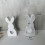 2 Pack Easter Rabbit Silicone Moulds, Rabbit Mould for Easter, Easter Bunny Baking Mould, Easter Bunny Silicone Mould for Plaster, Soy Wax Candles, Cr 4