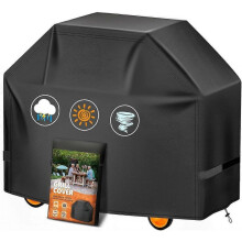 Grill Cover 58 Inch, Superior BBQ Cover for Weber Genesis 300 Series Grill, 600D Outdoor Grill Cover for Dyna-glo, Char-Broil, Nexgrill, Monument