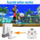 (White) 2 Motion Plus Adapter Sensor for Wii Remote Controller, Motion Plus Adaptor Accelerator Replacement for Wii Motion Plus Adapter 2