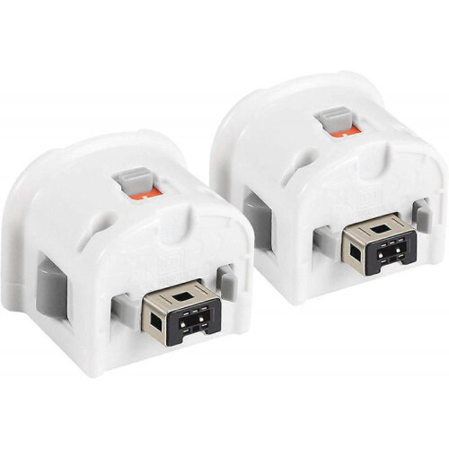 (White) 2 Motion Plus Adapter Sensor for Wii Remote Controller, Motion Plus Adaptor Accelerator Replacement for Wii Motion Plus Adapter