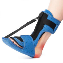 (Blue) Plantar Fasciitis Night Splint, Adjustable Plantar Fasciitis Brace with Arch Support, Dorsal Night Splint for Women Men