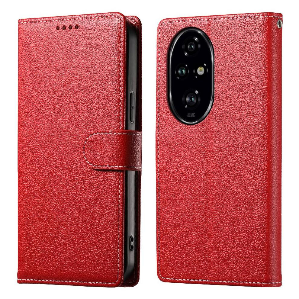 (Red) Case For Honor 200 Pro Shockproof Magnetic Closure Card Slots Daily Use Red 764563580712