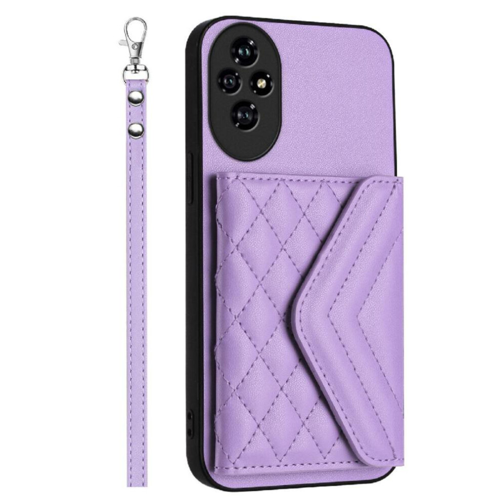 Photos - Case Compatible with Honor 200 Pro Kickstand Function Accurate Incision Unique High Quality(Purple)
