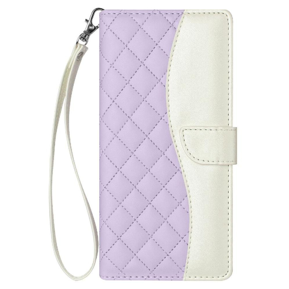 ( Violet) Flip Case For Honor 200 Pro Magnetic Color Wrist Strap Wallet Protection Card Slots Holder Light 764563581634