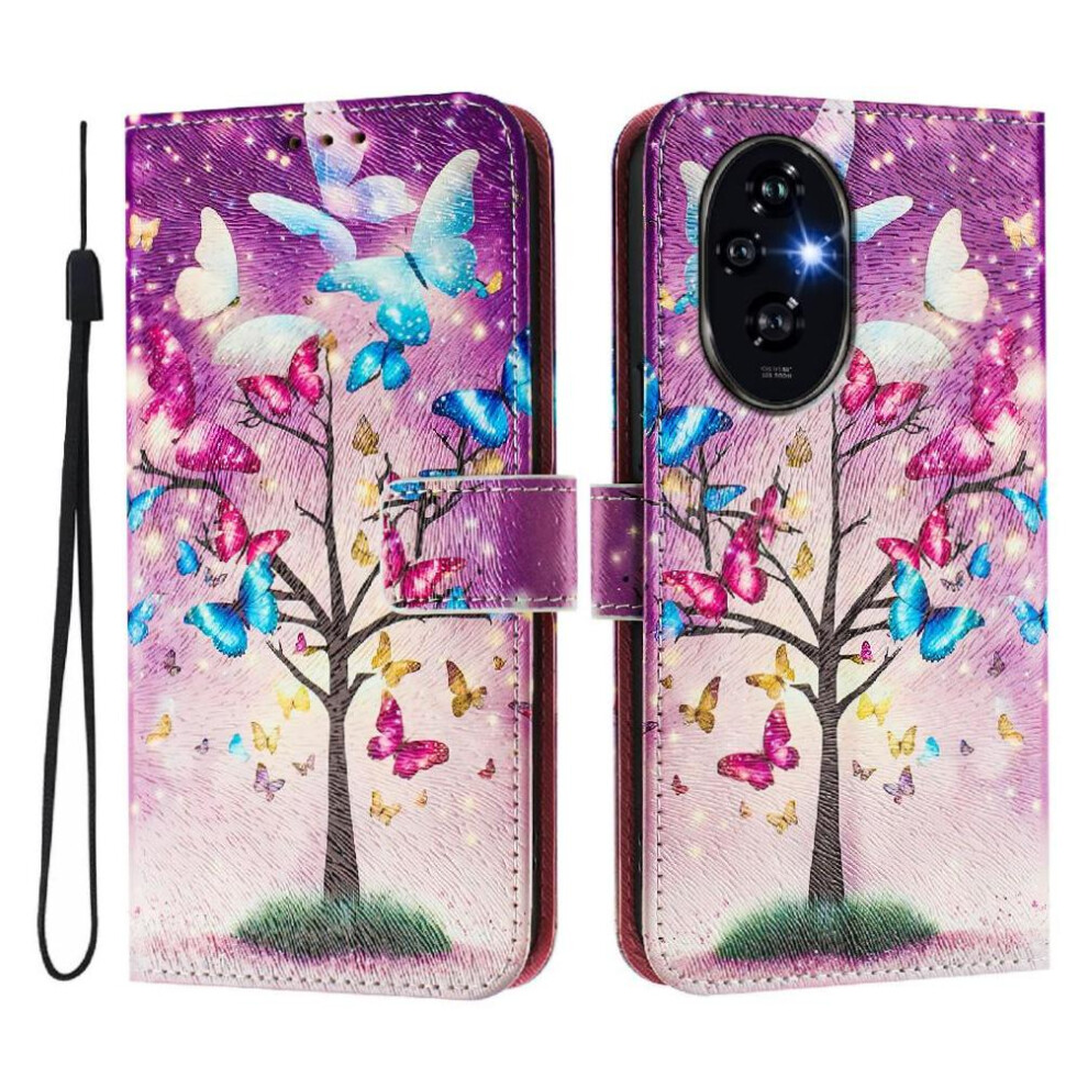 (C2) Compatible With Honor 200 Pro 5G Case Wallet Pu Leather With Credit Slot Pattern Flip Cover 764563581863