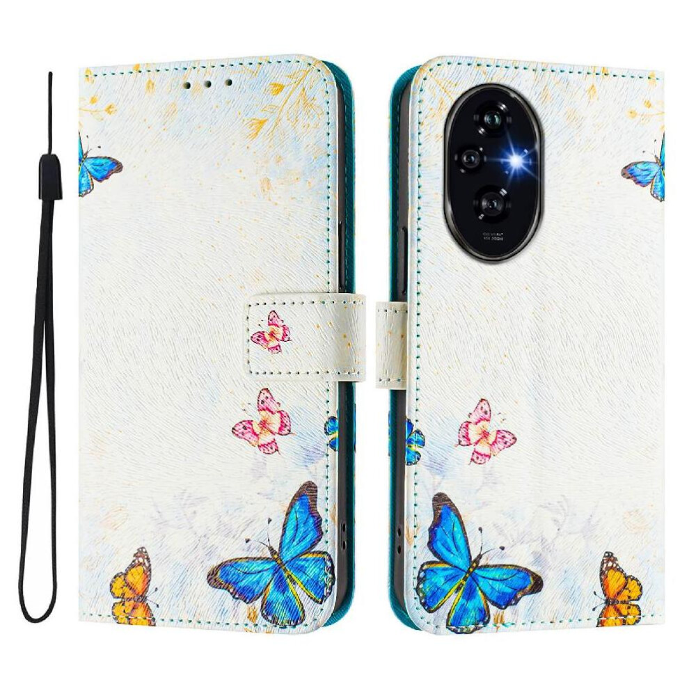 (Ohter) Compatible With Honor 200 Case With Credit Slot Pattern Flip Cover Pu Leather Wallet 764563581948