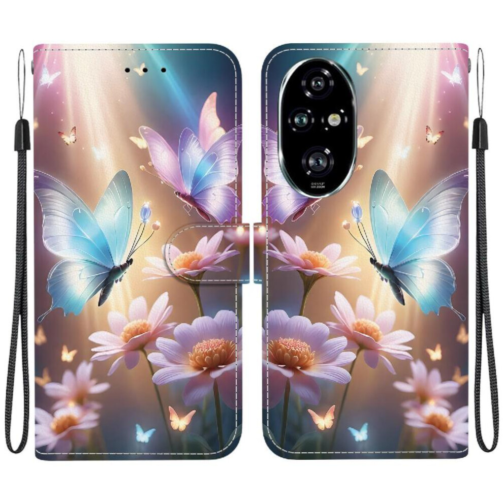 (C6) Compatible With Honor 200 Pro 5G Case Pattern Cover Pu Leather Card Slots Card Slot Kickstand 764563582020