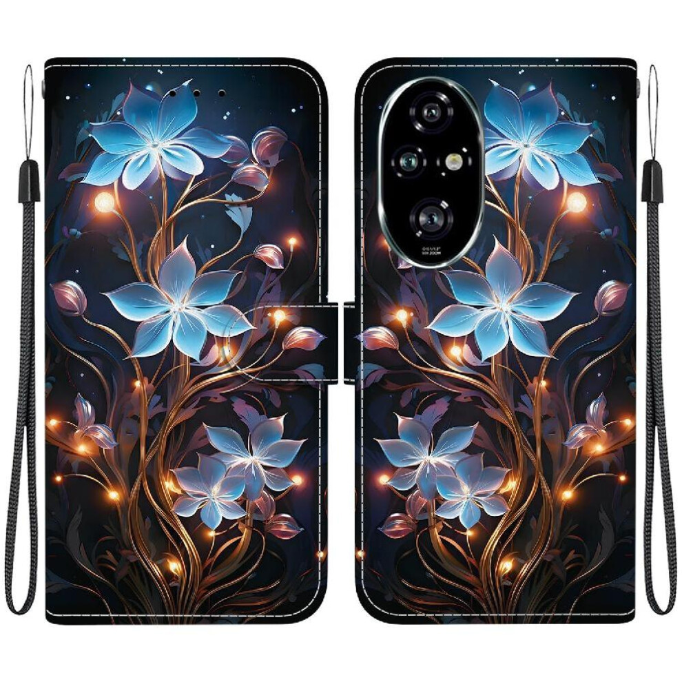 (C7 ) Compatible With Honor 200 Pro 5G Case Pattern Cover Pu Leather Card Slots Card Slot Kickstand 764563582037