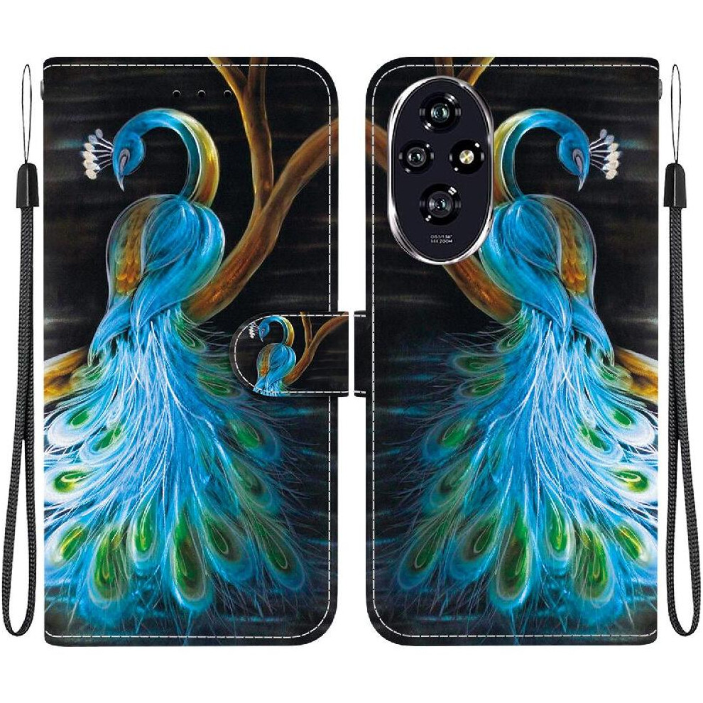 (C1 ) Compatible With Honor 200 5G Case Card Slot Kickstand Card Slots Pattern Cover Pu Leather 764563582044