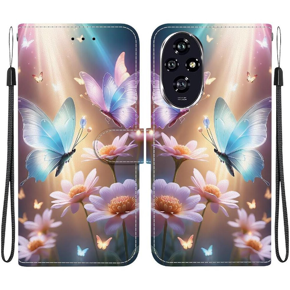 (C6) Compatible With Honor 200 5G Case Card Slot Kickstand Card Slots Pattern Cover Pu Leather 764563582099