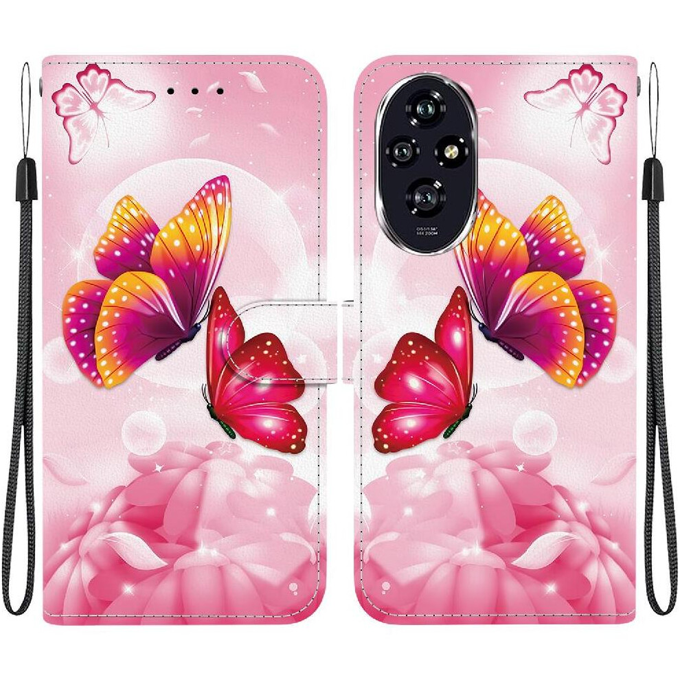 (C2) Compatible With Honor 200 5G Case Card Slot Kickstand Card Slots Pattern Cover Pu Leather 764563582051