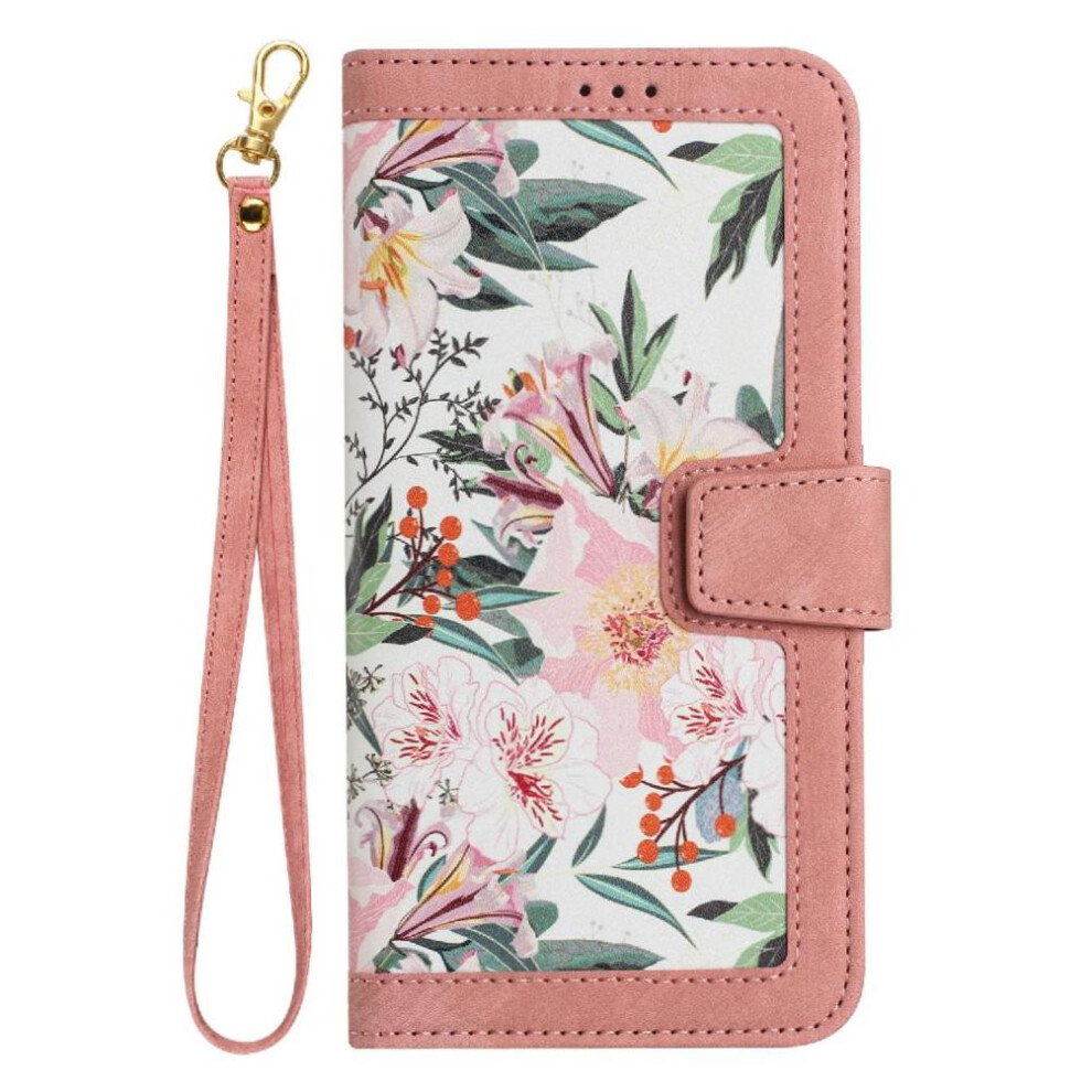 (Pink) Wallet Case For Honor 200 Magnetic Closure Anti Scratch Kickstand Card Holder Pu Leather Pink 764563582457