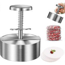 Ground Steak Press, Non-Stick Stuffed Hamburger Press, 11.4Cm Stainless Steel Ground Steak Press
