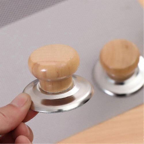 12pcs Wooden Knob Pot Pan Lid Holding Handle Kitchen Cookware Lid Replacement 2