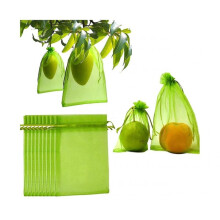 100X Fruit Net Bags Agriculture Garden Vegetable Protection Mesh Insect Proof-10x15cm