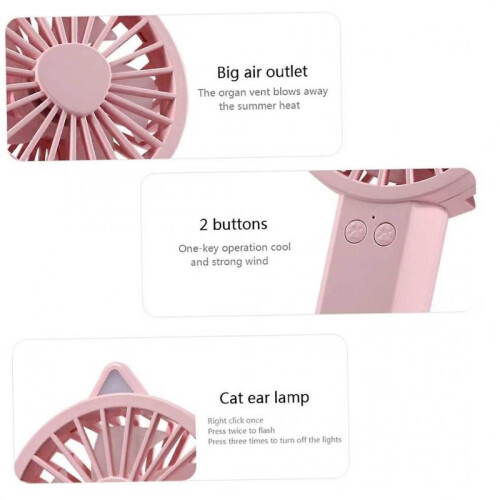 Mini Portable Cat Ears Handheld Fans 2