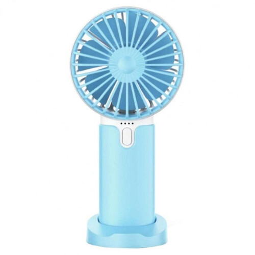 Portable USB Rechargeable Handheld Fan (Blue)