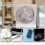 USB Mute Table Fan for Living Room Office (White) 3
