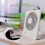 USB Mute Table Fan for Living Room Office (White) 2
