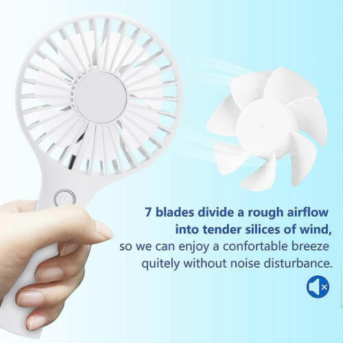 Portable handheld electric fan (white) 2
