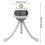 Stroller Fan Portable Bladeless Fan Mini Handheld Fan Bladeless Rechargeable 5
