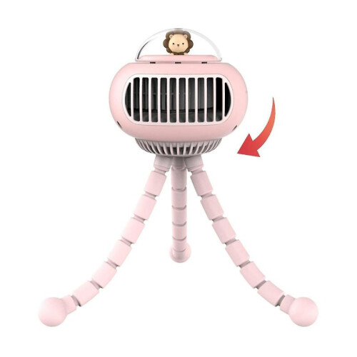 Stroller Fan Portable Bladeless Fan Mini Handheld Fan Bladeless Rechargeable