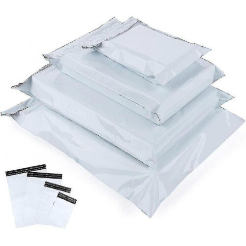 Mailing Bags, Plastic Mailing Bags, 100 X White Opaque, New Material Plastic