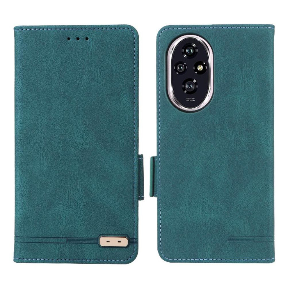 (Green) Flip Case For Honor 200 Magnetic Wallet With Buckle Card Holder Kickstand Cover Green 764563586400