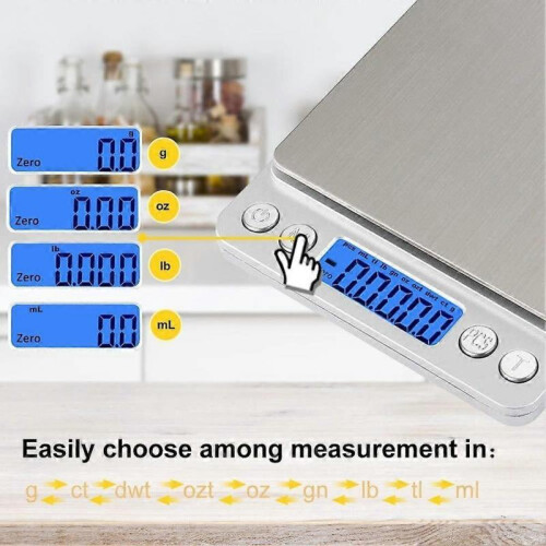 Scale and Scale Digital Kitchen Scale with USB Charging 0.1g/3kg Digital Scales Electronic Fine Scal 2