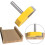 8mm Rod Cleaning Bottom Router Bits Surface Planing Bits Diameter Cleaning Bottom Carpentry Milling 3