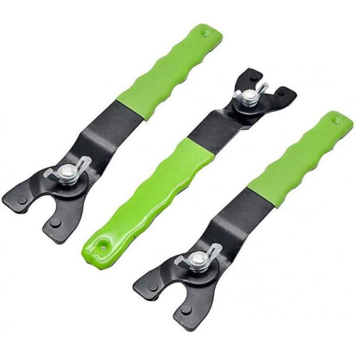 Angle grinder wrench 3-piece wrench for grinders Replace discs, adjustable pin wrench for angle grin