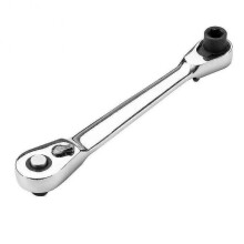 Mini ratchet wrench 1/4' socket screwdriver tool bit Y2q6. (Silver) (1 item)