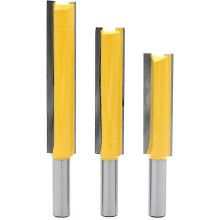 3pcs 8mm Shank Extra Long Router Bit, Woodworking End Mill Extra Long End Mill Straight End Mill 8mm