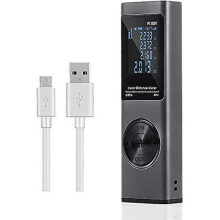 80m Laser Rangefinder, USB Rechargeable Digital Laser Meter, LCD Backlight, Electronic Angle, Measur