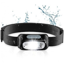 Headlamp,Rechargeable LED Headlight,160 Lumen,Motion Sensor,Waterproof