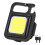 Small Portable Flashlight LED Work Light USB Mini Keychain Light (Black) (1 piece) 1