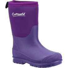(Purple, 8.5 (Adults')) Cotswold Hilly Neoprene TPR+Neoprene Purple Wellington Boots