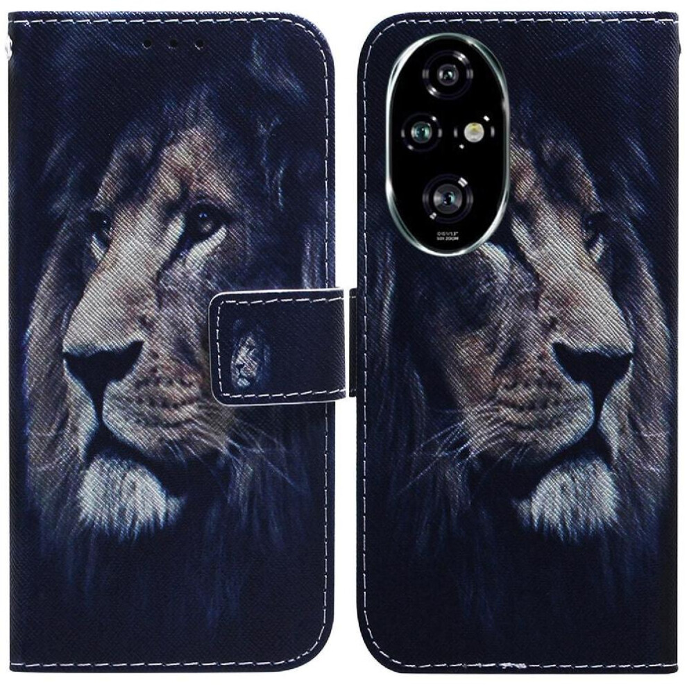 (C6) Flip Case For Honor 200 Pro 5G Pu Leather Magnetic Closure Card Slots Painted Wallet 764563588794